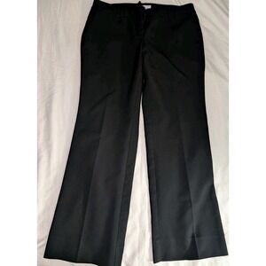New York And Company Women's Size 10 Black 100% Polyester Dress Slacks